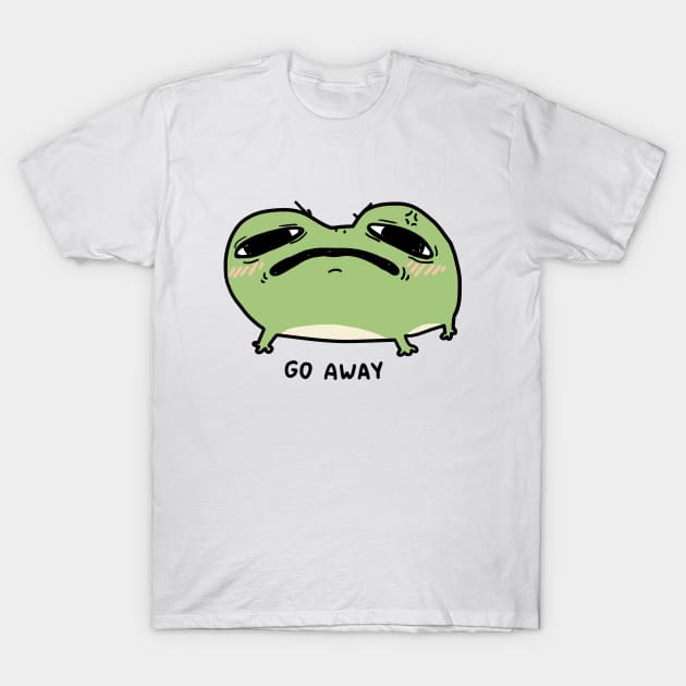 Go away frog T-Shirt by Nikamii